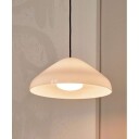 HAY Pao Glass Pendant 35 cm White Opal