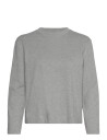 Selected Slfessential Ls Boxy Tee Noos   Grey   XXL