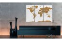 Bilde World Map White Poetry 90x60 Artgeist sp. z o. o.