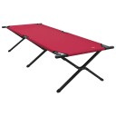 Sammenleggbar camping seng Rød 210 x 80 x 46 cm Oxford stoff