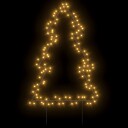 vidaXL Julelysdekorasjon med plugger tre 115 LEDs 90 cm