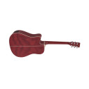 Dimavery Jk-510 Western Guitar Cutaway, Grained