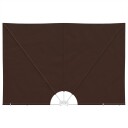 vidaXL Balkong privat skjerm 240 x 160 cm Polyester Rektangulær Brun