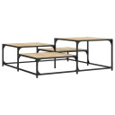  Salongbord sonoma eik 107x107x40 cm konstruert tre 8721012195356
