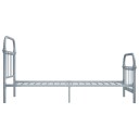 vidaXL Sengeramme grå metall 90x200 cm