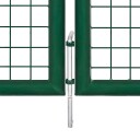 vidaXL Hageport stål 350x100 cm grønn