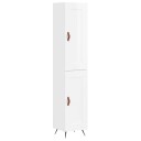 vidaXL Highboard høyglans hvit 34,5x34x180 cm konstruert tre 8720845498498