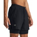 Under Armour Men's UA Launch 5'' 2-In-1 Short Black XXL, Black