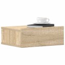 vidaXL Flytende nattbord 2 stk sonoma eik 40x30x15 cm sponplate