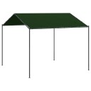 vidaXL Paviljong 4 x 4 x 2,6 m Gråbrun Polyester og stål