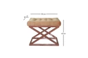 Gillie Sittepuff 40 cm   Kobber/Gul
