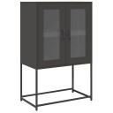 Highboard Sort 68x39x107 cm Stål 8721158372086