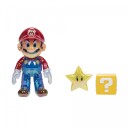 Nintendo Super Mario figur 10 cm med tilbehør Power Mario med stjerne