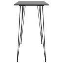 vidaXL Barsett 7 deler svart