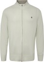 Morris Hertford Zip Cardigan   OFF WHITE   L