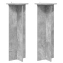 vidaXL Planteholder 2 pcs Betonggrå Ø40 x 100 cm Konstruert tre