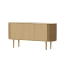 Umage Treasures 3 dørs skap eik/Brown faux leather