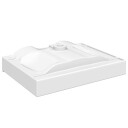 vidaXL Luksus keramisk servant 60x46cm hvit