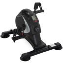 Pedaltrener stille mini treningssykkel med 8 nivåer magnetisk motstand LCD skjerm bærbar bentrener med sklisikker matte seniorer