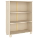 vidaXL Bokhylle honningbrun 85x35x112 cm heltre furu