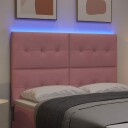  LED Hodegavl Rosa 72 cm Fløyel