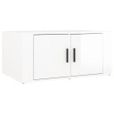  Salongbord høyglans hvit 80x50x36 cm konstruert tre 8720845666798