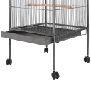 Fuglebur Svart 54X54X146 cm Stål