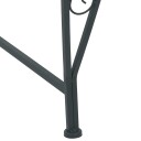 vidaXL Trebens 4  seter 160 x 80 x 89 cm steel Sølvgrå halvrund