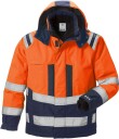 Fristads Airtech Vinterjakke Class 3 Hi-Vis Refleksjakke Orange/marineblå M