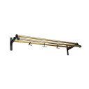 Essem Design Nostalgi 291 hattehylle messing, sort stativ