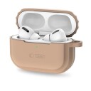 Tech Protect Silicone Rope Case for Apple AirPods Pro 1/2 Light Brown