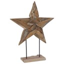  Juletre Stjerne Brun 60 x 5 x 75 cm Massivt Teaktre