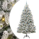  Kunstig juletre Grønn og hvit 270 cm PVC og metall