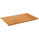 vidaXL Badematte Ensfarget Brun 80 x 50 cm Solid akasietre