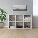 vidaXL Bokhylle/skjenk h?yglans hvit 66x30x97,8 cm sponplate