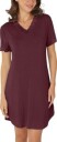 Lady Avenue Bamboo Nightdress SS Bordeaux Bambus Medium Dame