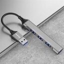 Dudao USB-Hub 4i1 USB-A til 4x USB-A (3 x USB2.0 / USB3.0)