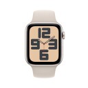 Apple Watch SE GPS + Cellular 44mm Starlight Aluminium Case with Starlight Sport Band - S/M