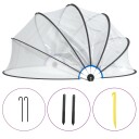 vidaXL Bassengkuppel rund 376x188 cm PVC