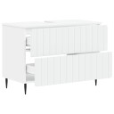 vidaXL Baderomsvaskeskap ZWOLLE Hvit 82 x 41 x 58,5 cm Konstruert tre