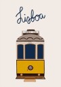 Lisbon Tram Poster Plakat / 30x40cm