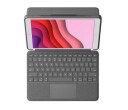 Logitech Combo Touch for iPad 7th Gen - UK - Tastatur & Foliosett - Engelsk - Storbritannia - Grå