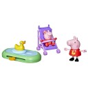 Peppa Gris Peppa og Evies Park-lekesett - 4 Figurer i Plast