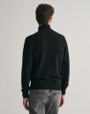 Bomullsgenser med half-zip BLACK XXXL