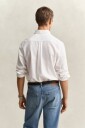Regular fit skjorte i bomullslin WHITE XXL