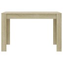  Spisebord sonoma eik 120x60x76 cm sponplate 8719883730899