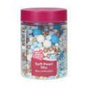 Funcakes Myke Perler Mix Blue Celebration 80g | Slikkepott.No