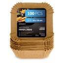 Bakepapir til airfryer 16 cm 100 pakning