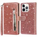 Trolsk Lommebokdeksel Glitter (iPhone 15 Pro Max) Svart