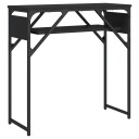vidaXL Konsollbord med hylle svart 75x30x75 cm konstruert tre